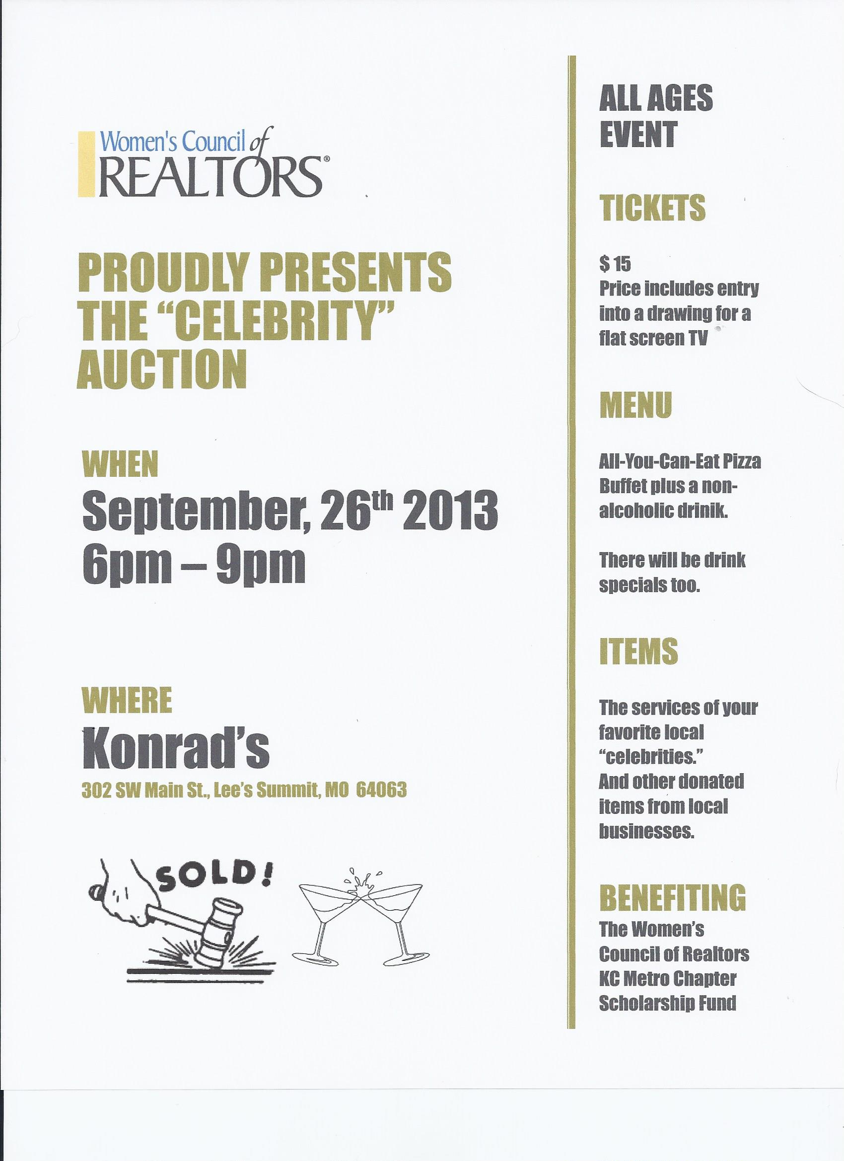 WCR Celebrity Auction