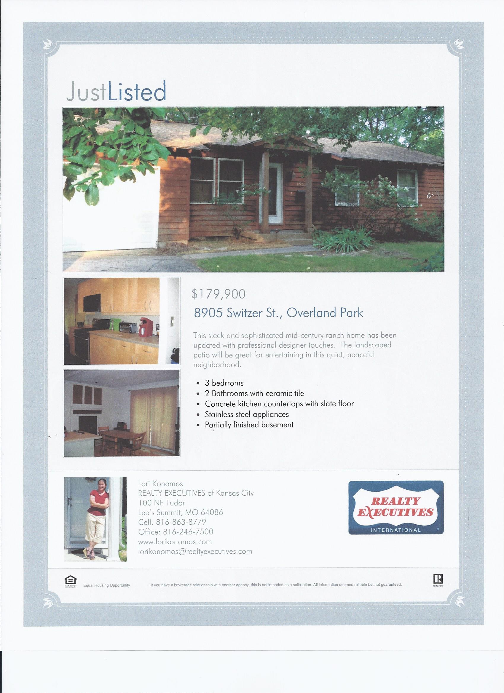 New Listing for those on the Kansas Side