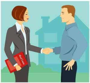 real estate transaction from clipart